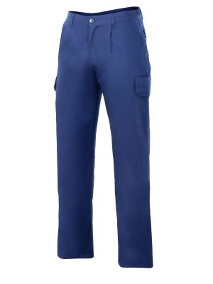 Pantalones de trabajo velilla acolchado y multibolsillos de algodon para personalizar vista 1