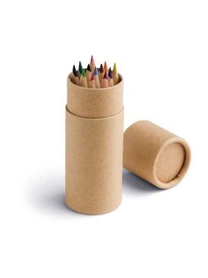 Pinturas colorear cylinder de cartón para personalizar vista 1